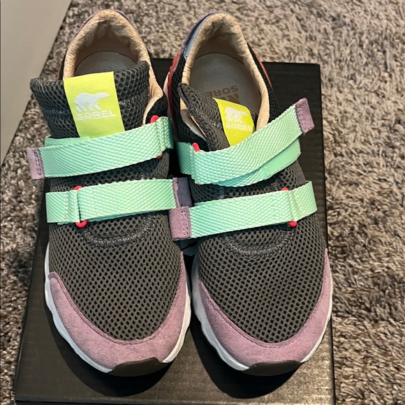 Sorel Women's Sneakers in Gray, Mint, and Purple - Picture 12 of 15